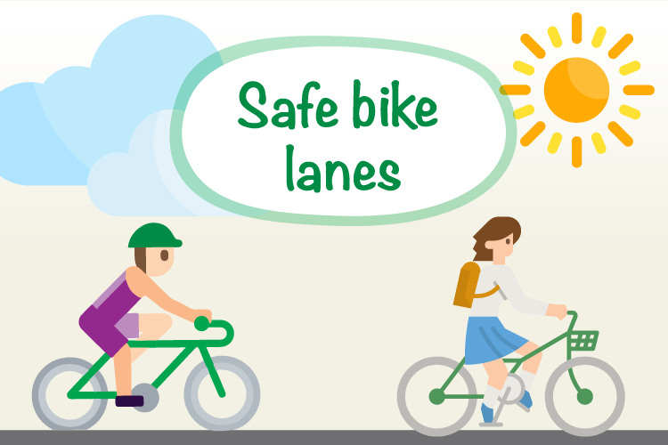 ABetterFutureForNorthcote_Website_Map_BikeLanes Safe bike lanes