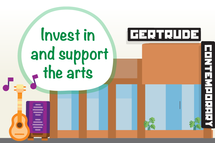 Invest in and support the arts