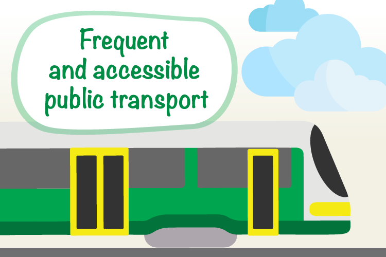 Frequent and accessible public transport